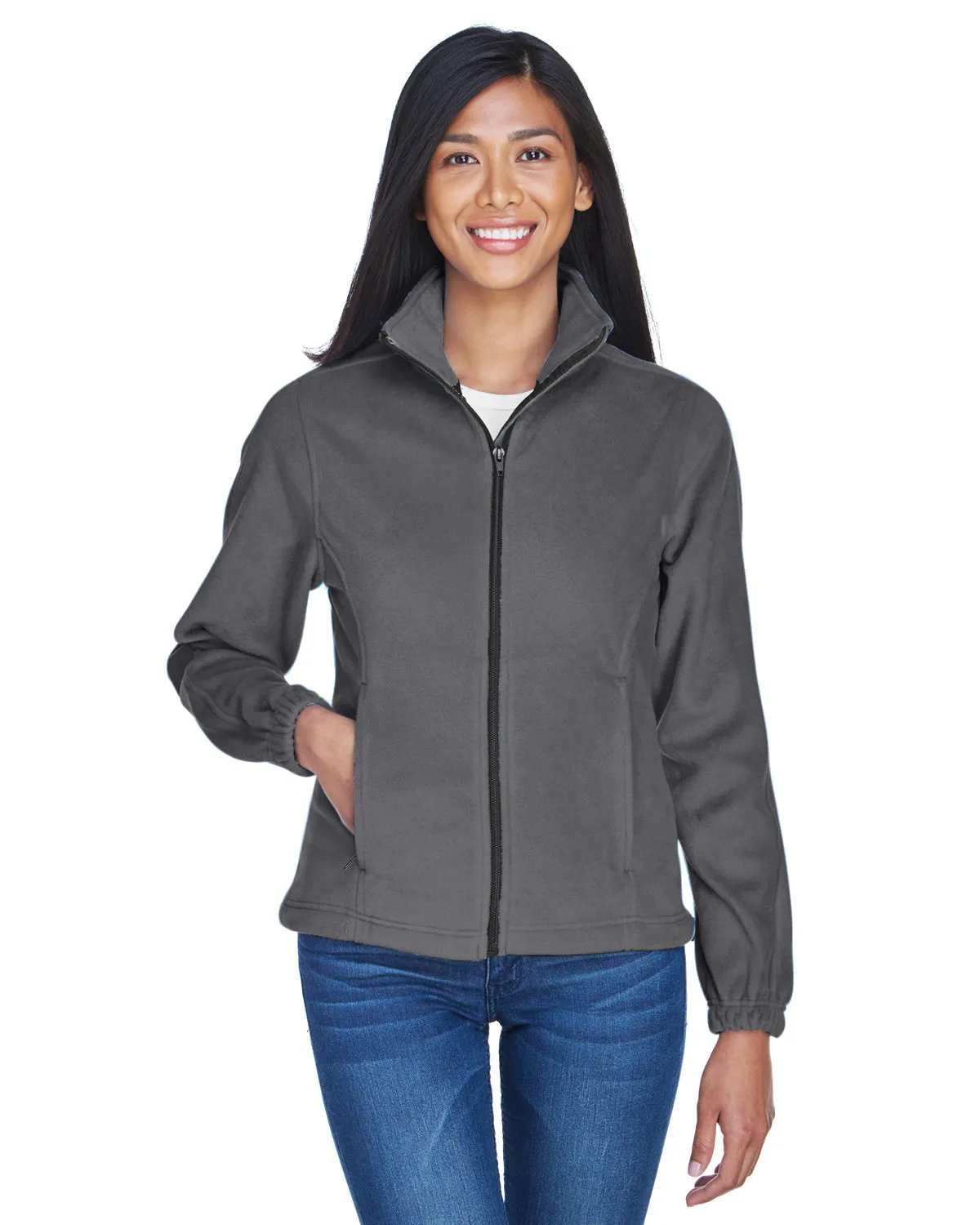 8481 UltraClub® Polyester Ladies' Iceberg Fleece Full-Zip Jacket SKU: 8481