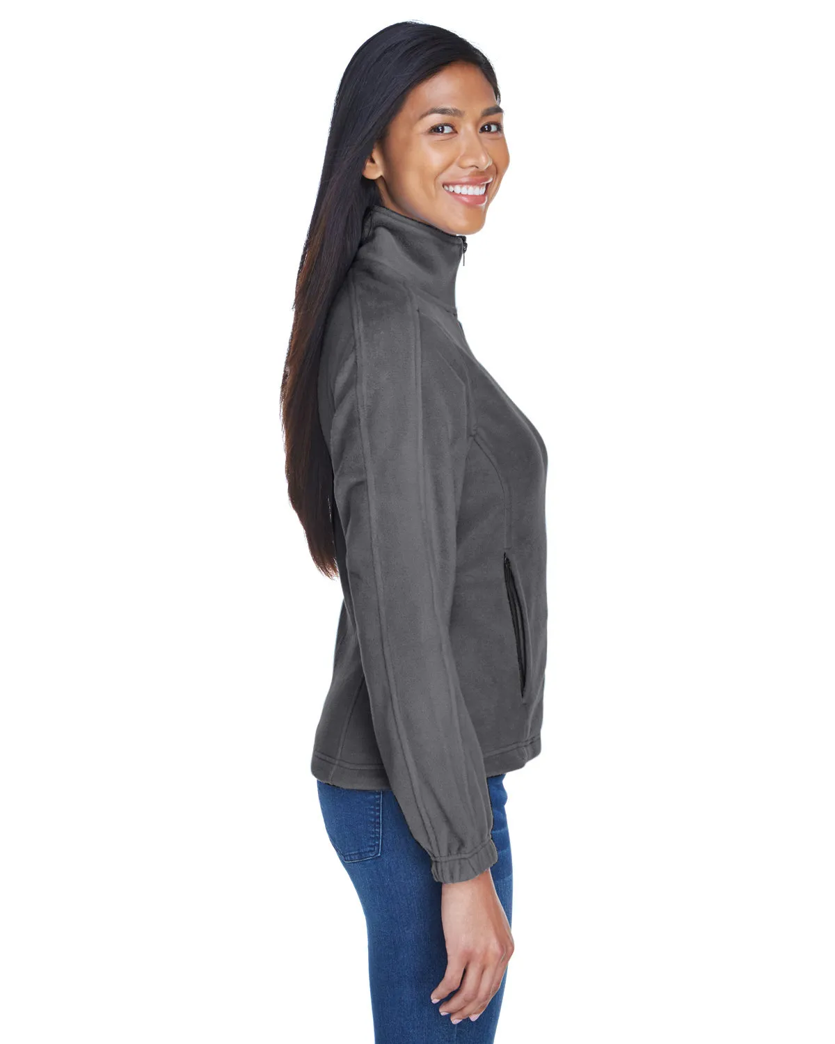 8481 UltraClub® Polyester Ladies' Iceberg Fleece Full-Zip Jacket SKU: 8481