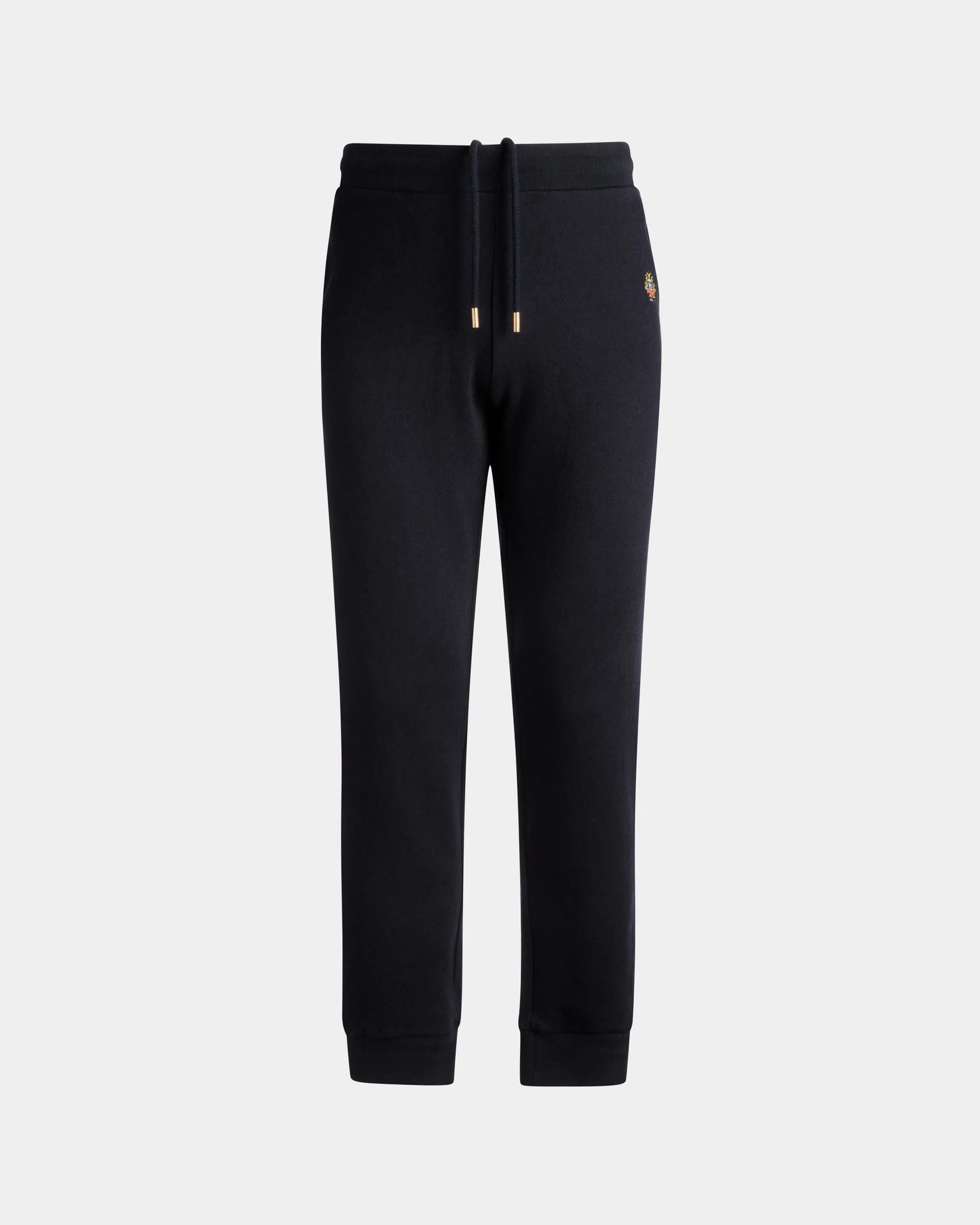 Adrien Brody Travel Collection Sweatpants In Navy Blue Cashmere Blend 