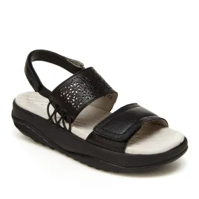 Alba (Black) Rocker Bottom Sandal