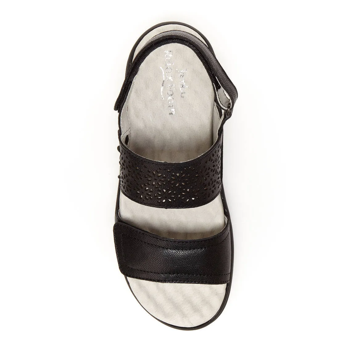 Alba (Black) Rocker Bottom Sandal