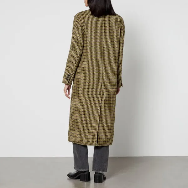 Aligne Kennedy Checked Twill Double-Breasted Coat