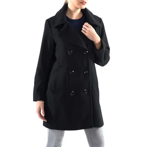 Alpine Swiss Norah Womens Wool Blend Double Breasted Peacoat Runs Large