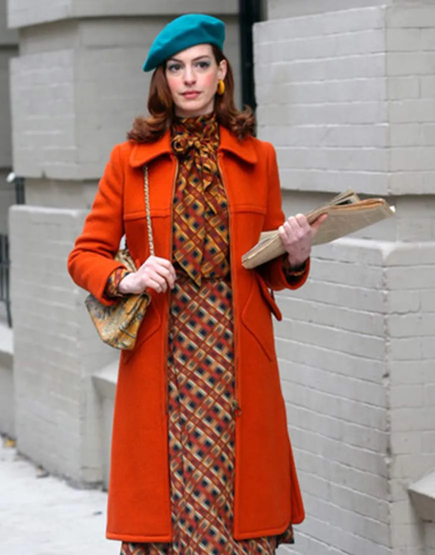 Anne Hathaway Modern Love Orange Coat - Anne Hathaway Orange Coat