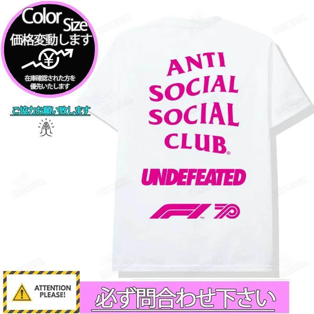 ANTI SOCIAL SOCIAL CLUB  |Unisex Street Style Collaboration Logo T-Shirts