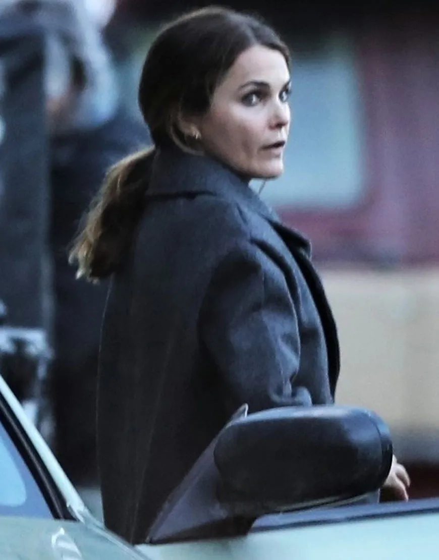 Antlers Keri Russell Coat |Julia Meadows Grey Woolen Coat |ujackets.com