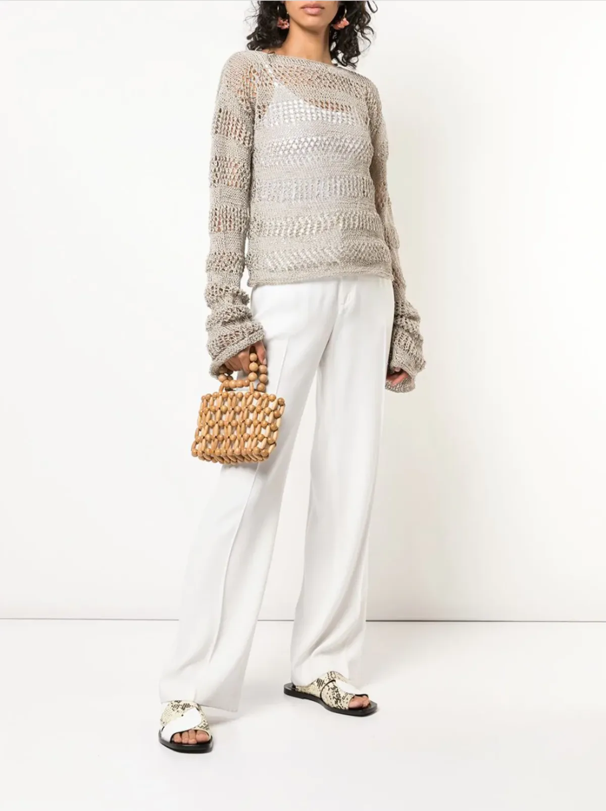 Apparel Loose Knit Linen Sweater