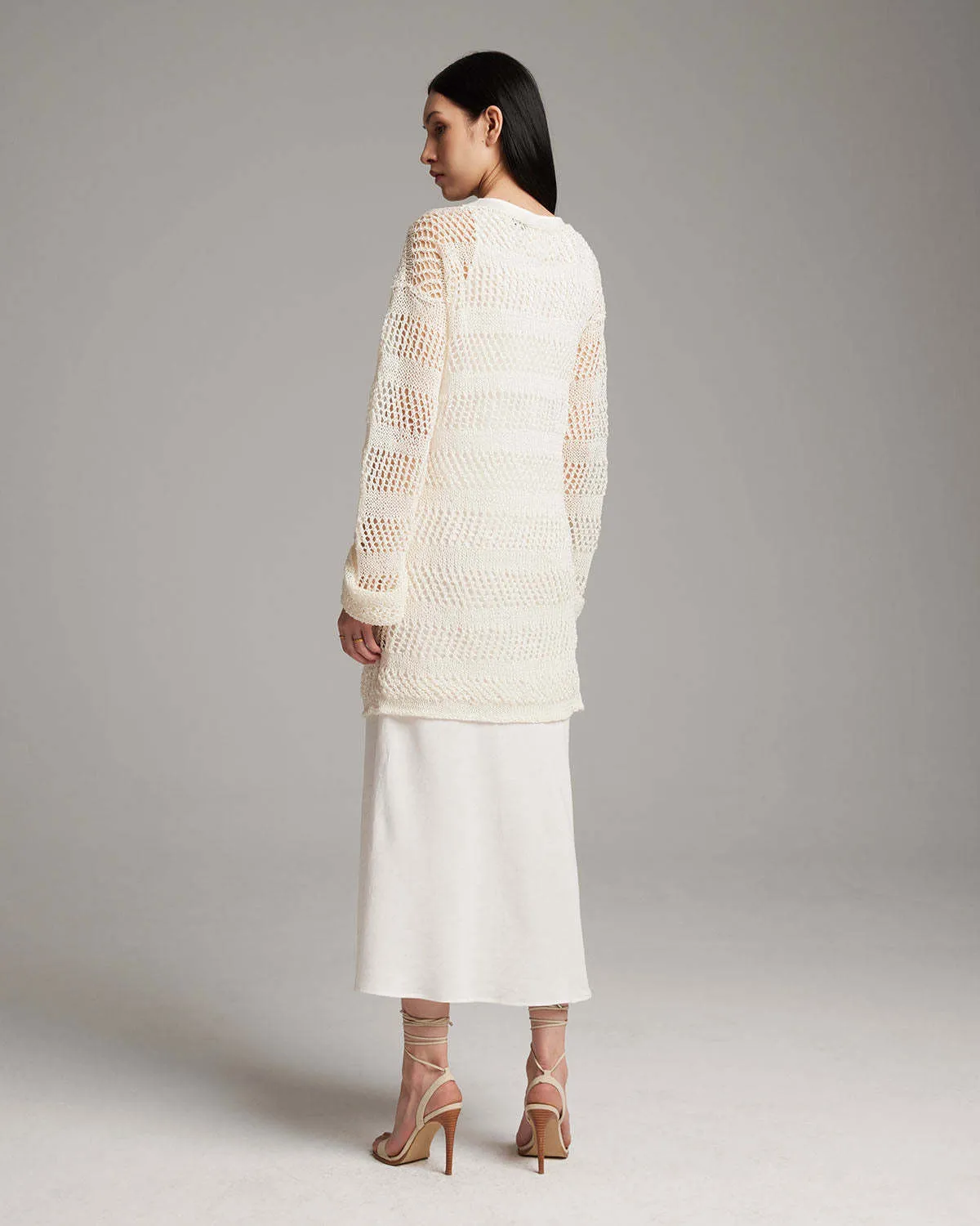 Apparel Loose Knit Linen Sweater