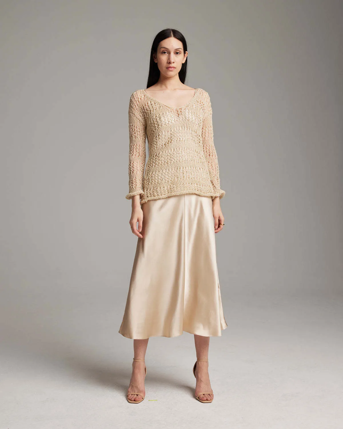 Apparel Loose Knit Linen Sweater