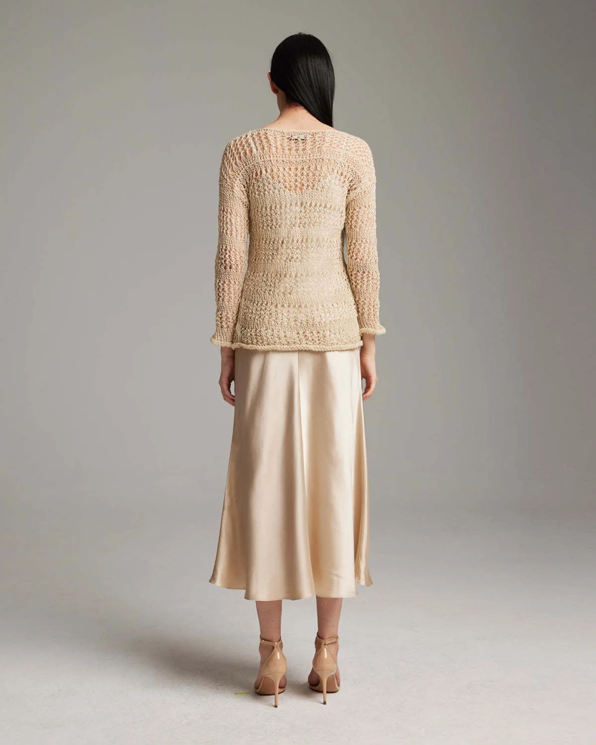 Apparel Loose Knit Linen Sweater