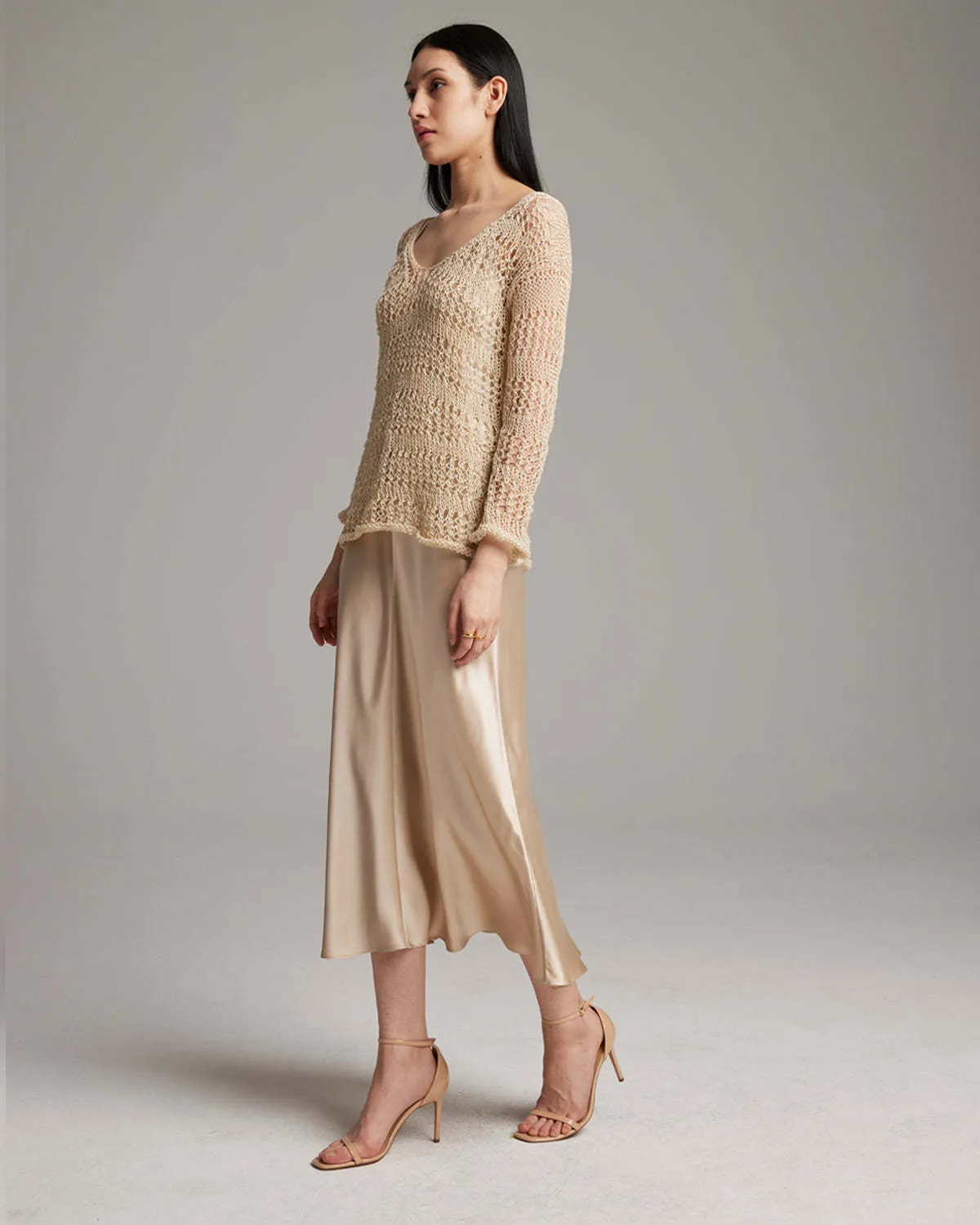 Apparel Loose Knit Linen Sweater