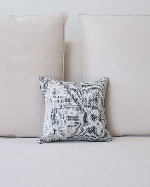 Apparel Small Space Pillow - Black/Ivory