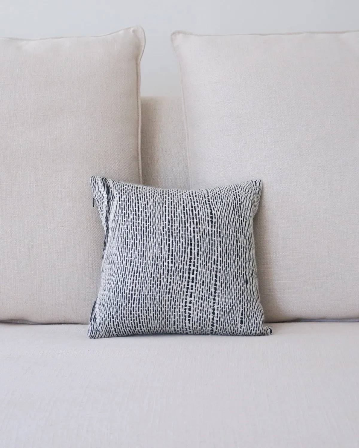 Apparel Small Space Pillow - Black/Ivory