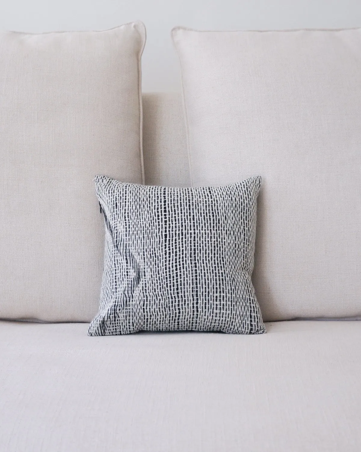 Apparel Small Space Pillow - Black/Ivory