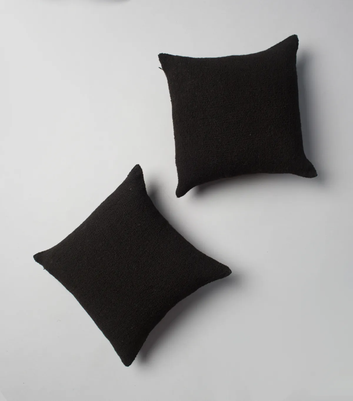 Apparel Solid Square Pillow - Black