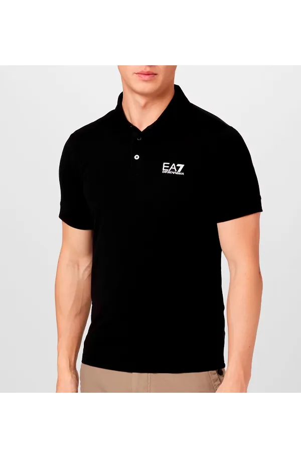 Armani EA7 Core ID Polo Shirt Black