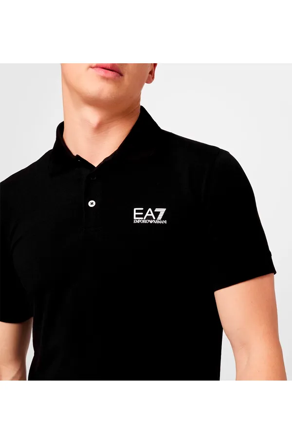 Armani EA7 Core ID Polo Shirt Black