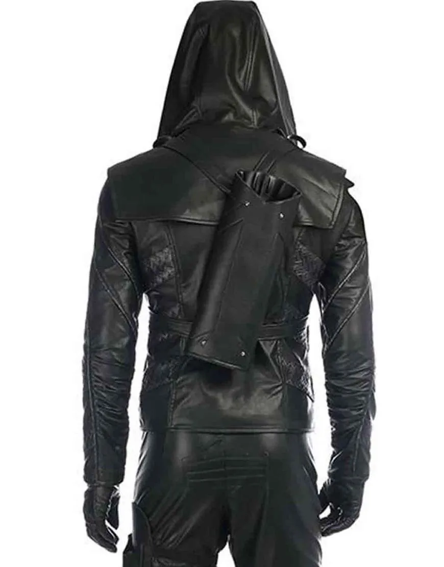 Arrow Prometheus Jacket With Hoodie from Season 5 - Ujackets