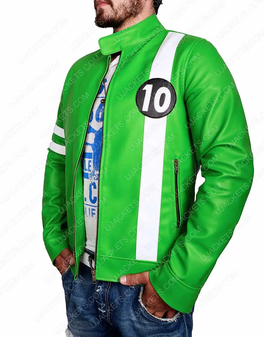 Ben 10 Jacket - Alien Swarm Green Jacket - Ujackets