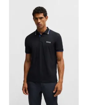 Boss Polo shirt with contrast logos