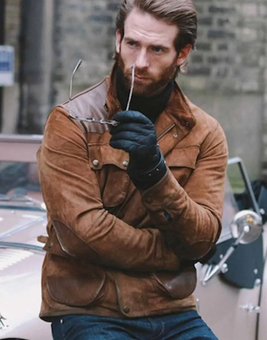 Brown Suede Leather Craig Mcginlay Jacket - Hjackets