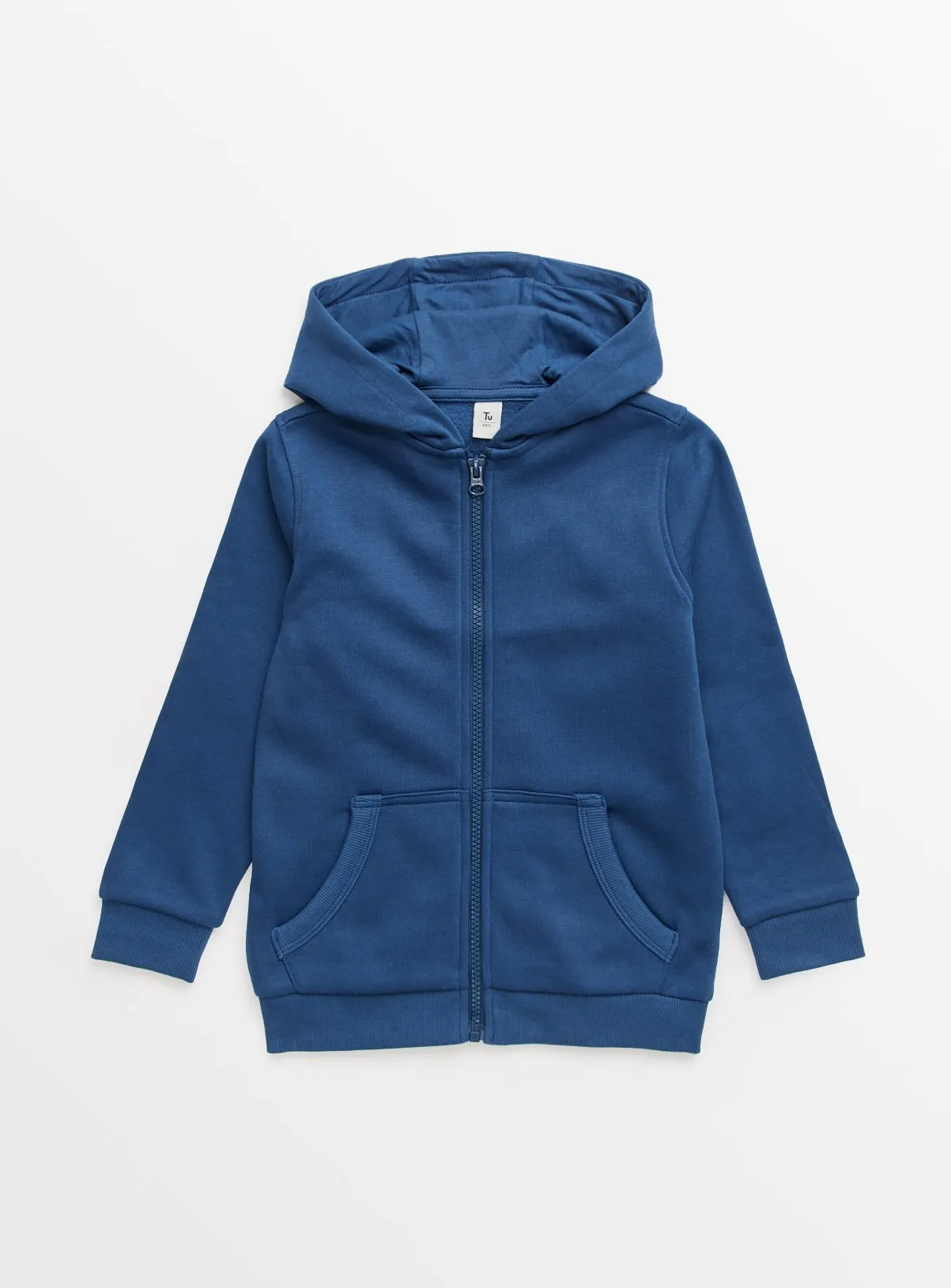 Buy Blue Zip-Through Hoodie 14 years | Jumpers and hoodies | Tu