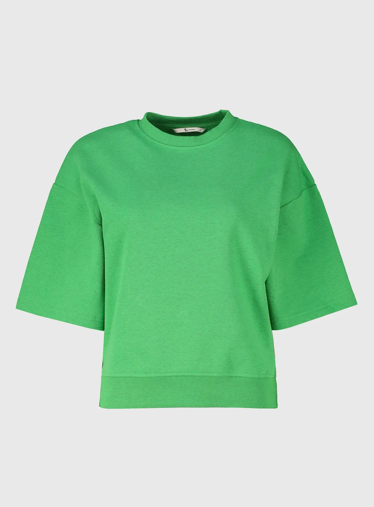 Buy Bright Green Overdyed Coord Sweatshirt L | Hoodies and sweatshirts | Tu