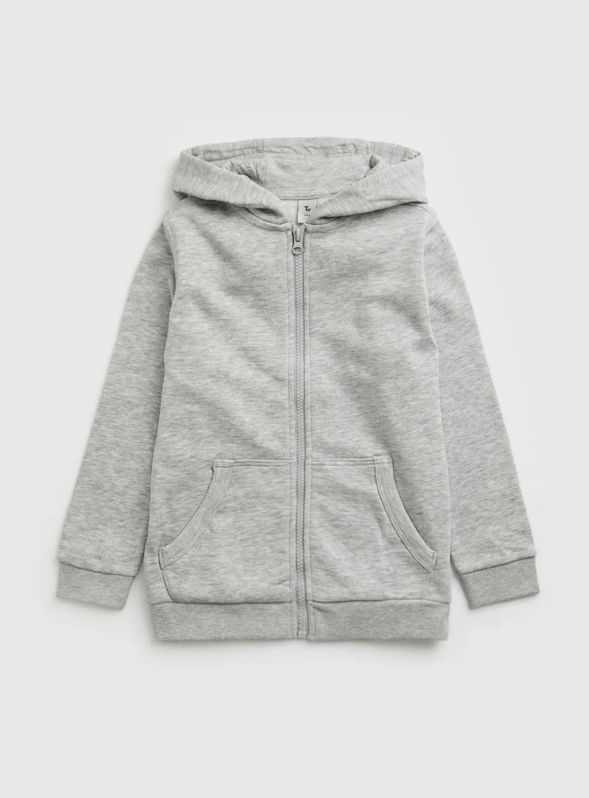 Buy Grey Zip Through Hoodie 13 years | Jumpers and hoodies | Tu