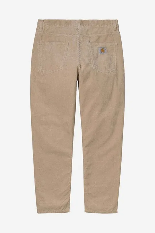 Carhartt WIP cotton trousers beige color