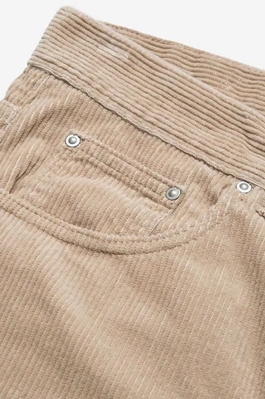 Carhartt WIP cotton trousers beige color