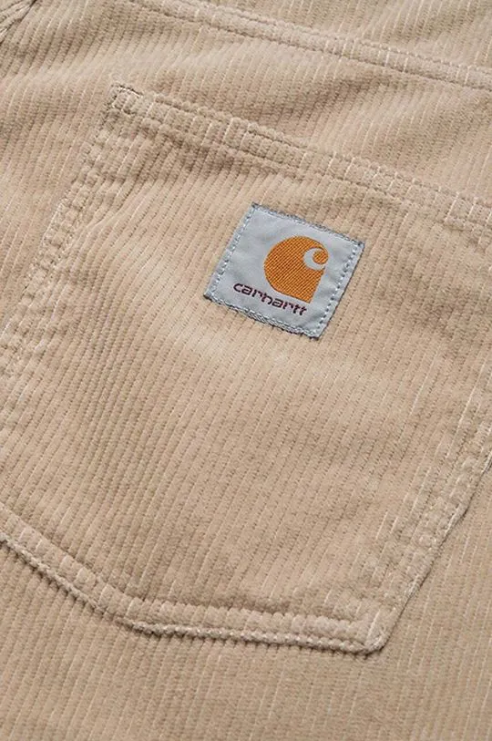 Carhartt WIP cotton trousers beige color