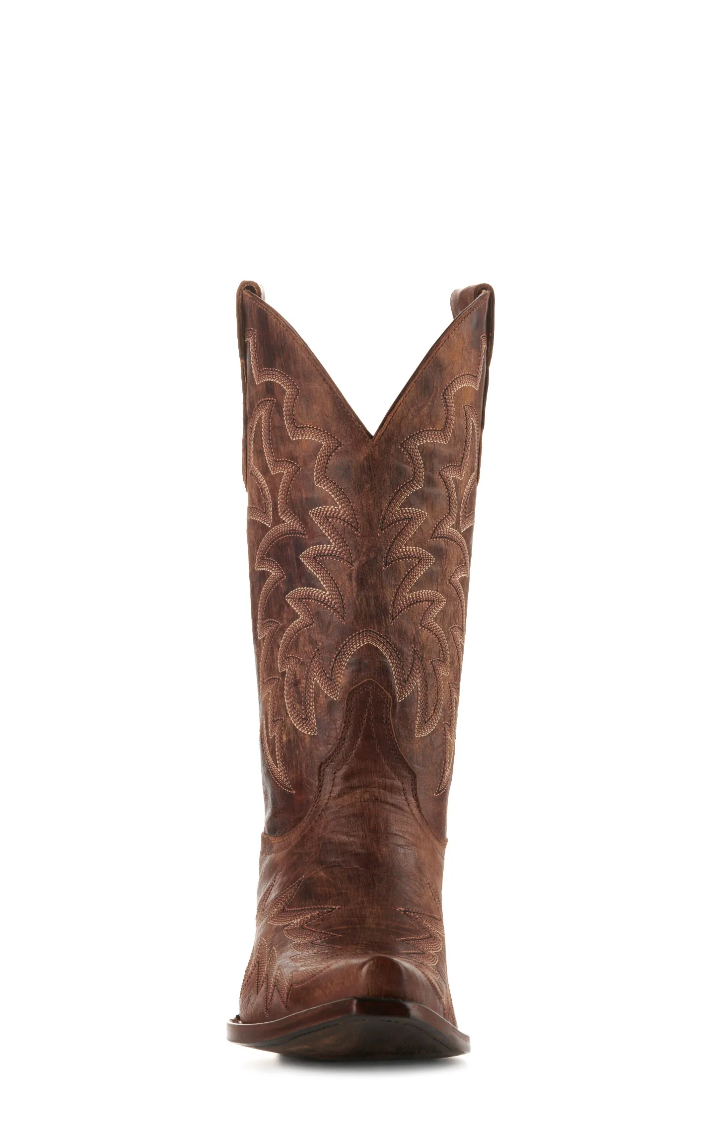 Cavender's Women's Brass Vesuvio Brown Snip Toe Cowboy Boots