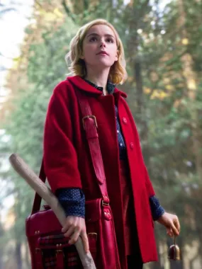 Chilling Adventures Of Sabrina Red Coat - Kiernan Shipka Wool Coat