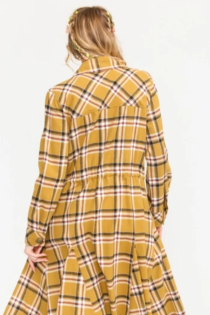 Coco Plaid Trench Coat