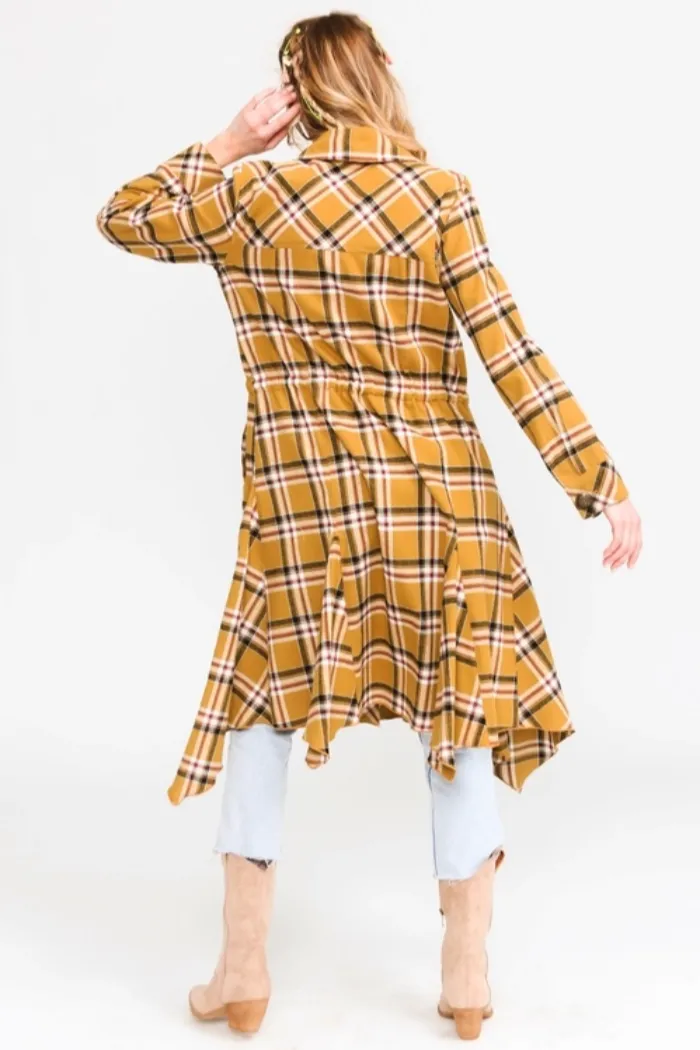 Coco Plaid Trench Coat