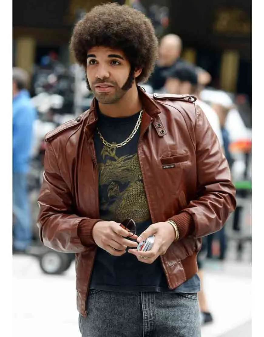 Drake Leather Jacket from Anchorman 2 The Legend Continues