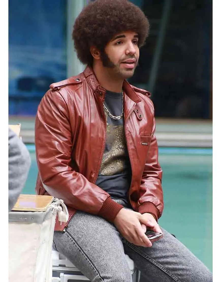 Drake Leather Jacket from Anchorman 2 The Legend Continues