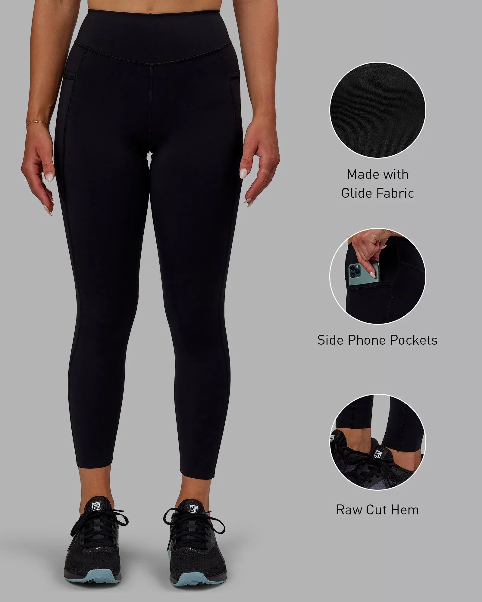 Elite 7/8 Length Leggings - Black