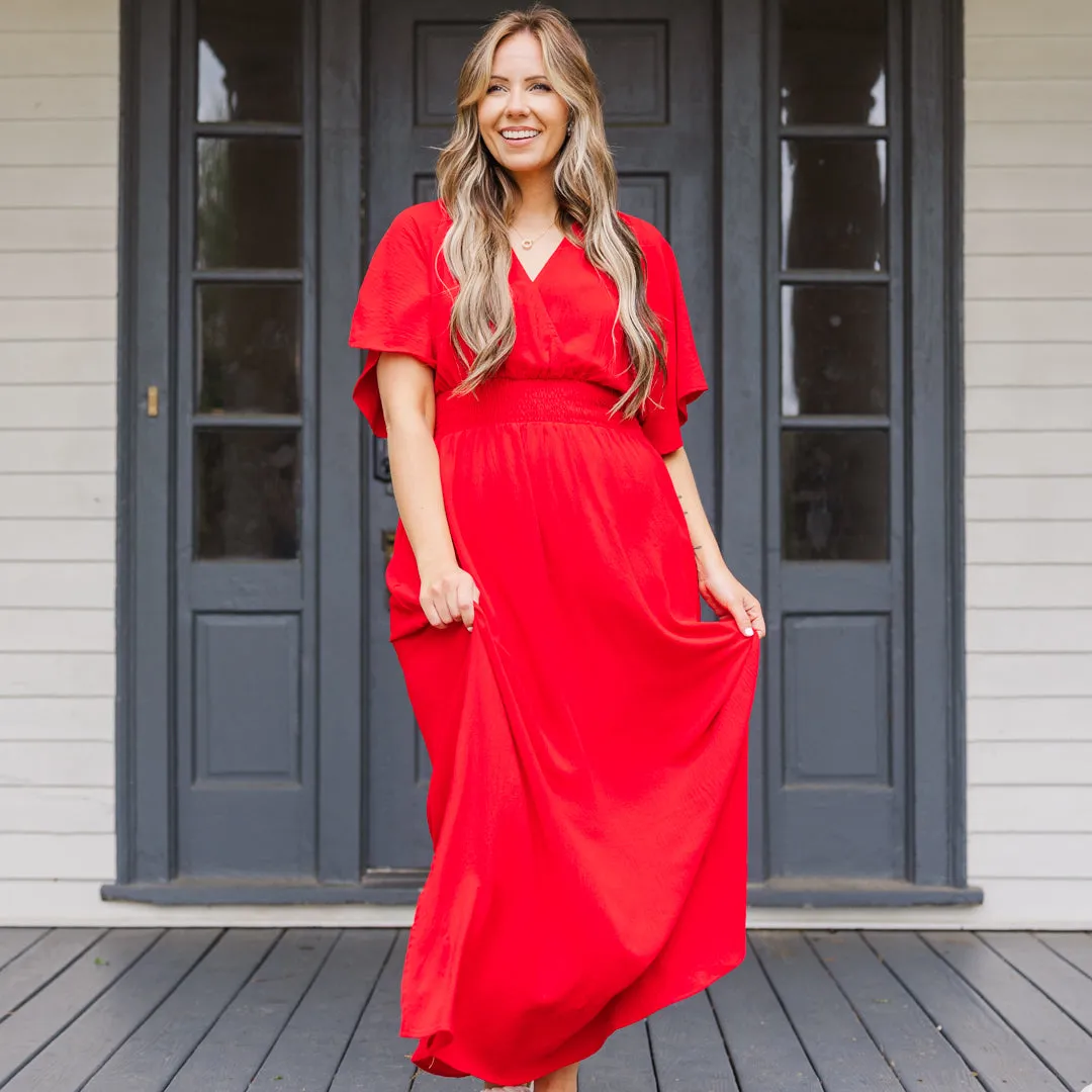 Feeling Good Maxi Dress, Red