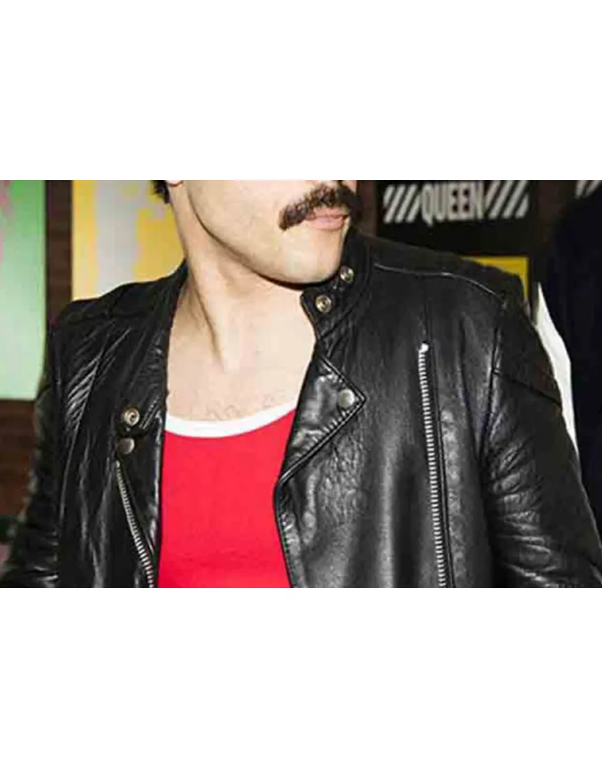 Freddie Mercury Black Leather Jacket -freddie mercury singer Jacket