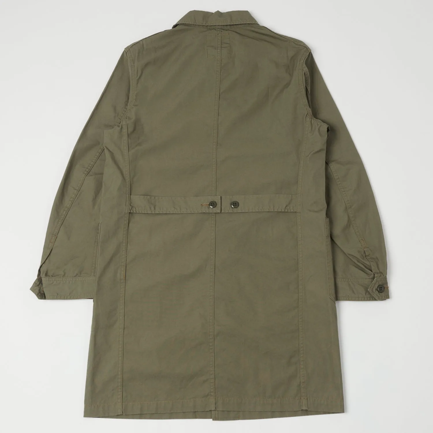 Full Count 2888 Poplin Atelier Coat - Ash Green