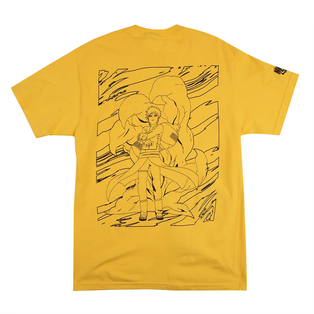 Gaara Prince of the Sand Gourd Yellow Tee