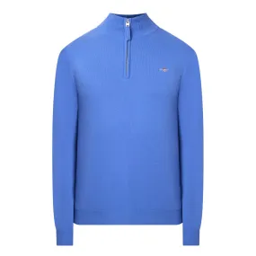 GANT Superfine Half-Zip Sweater - Blue