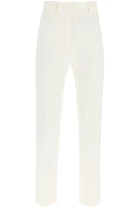 Hebe Studio 'Loulou' Cady Trousers   White