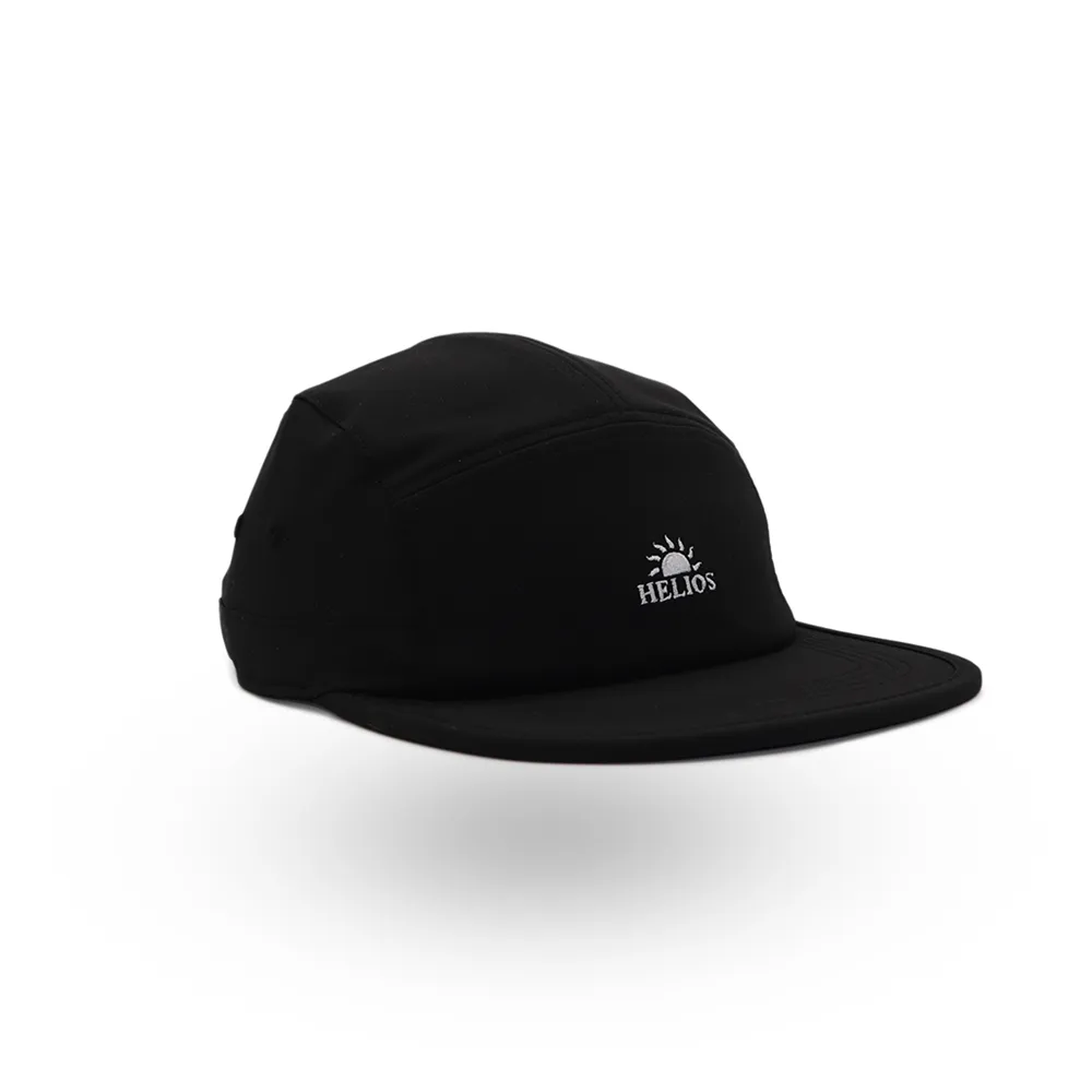 Helios Headwear Speed Lid 7 Panel Cap - Black