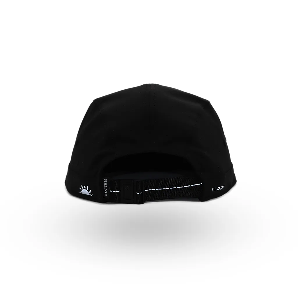 Helios Headwear Speed Lid 7 Panel Cap - Black