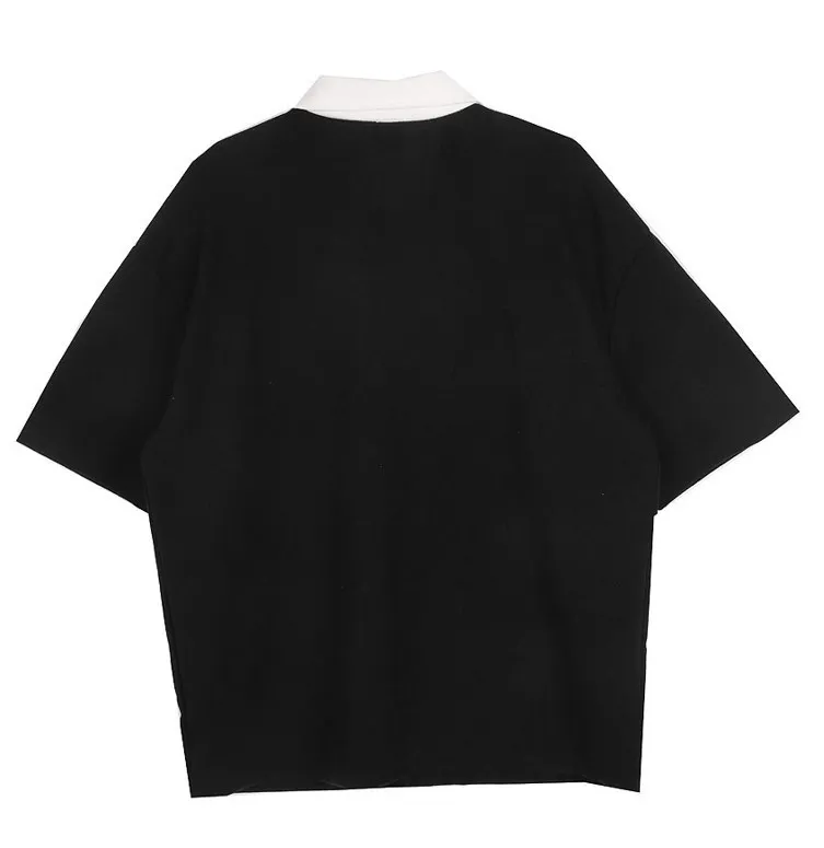 HOLY IN CODE  |Casual Style Unisex Street Style Bi-color Short Sleeves