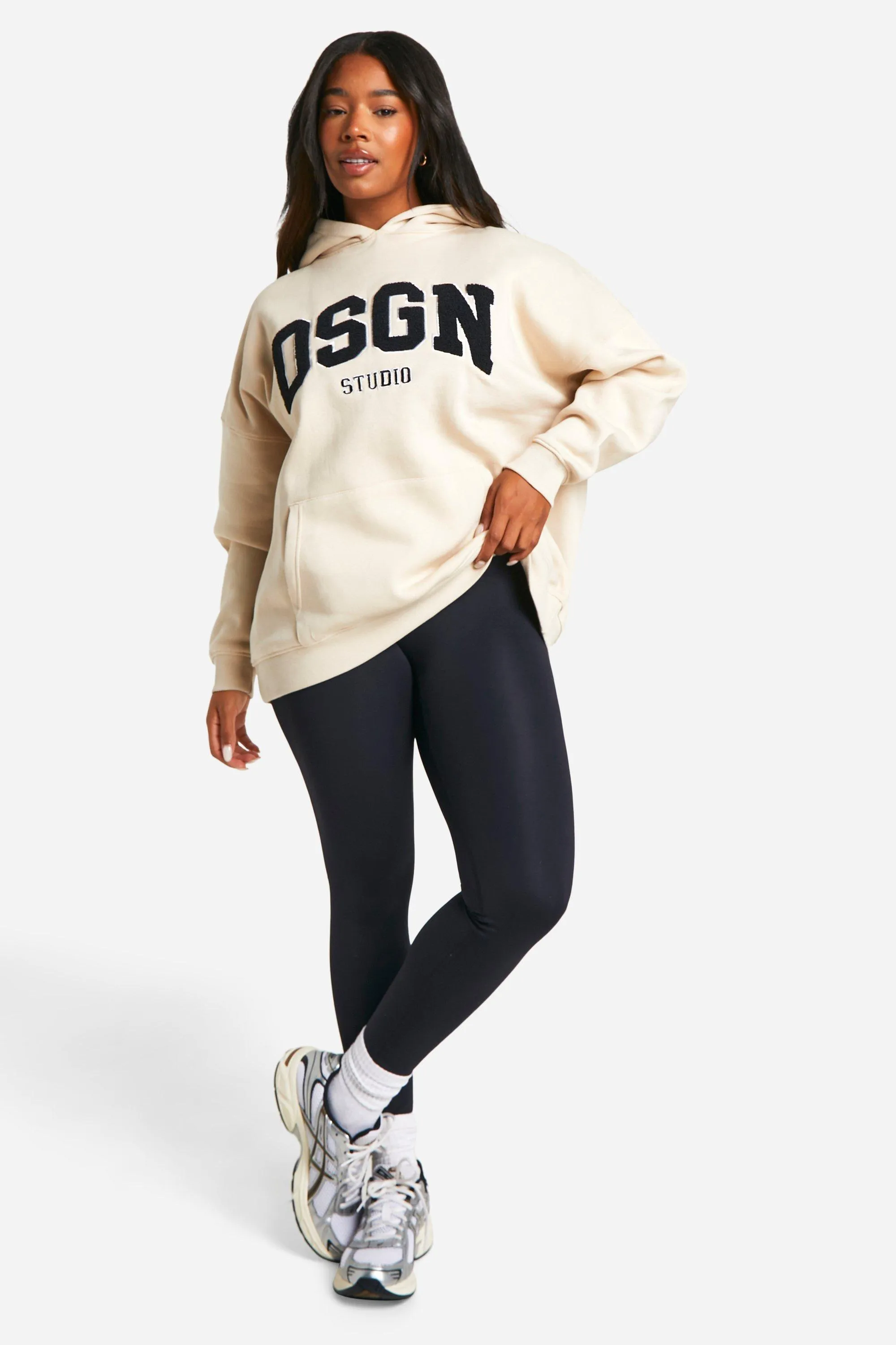 Hoodies & Sweatshirts | Plus Dsgn Slogan Towelling Applique Hoodie | boohoo