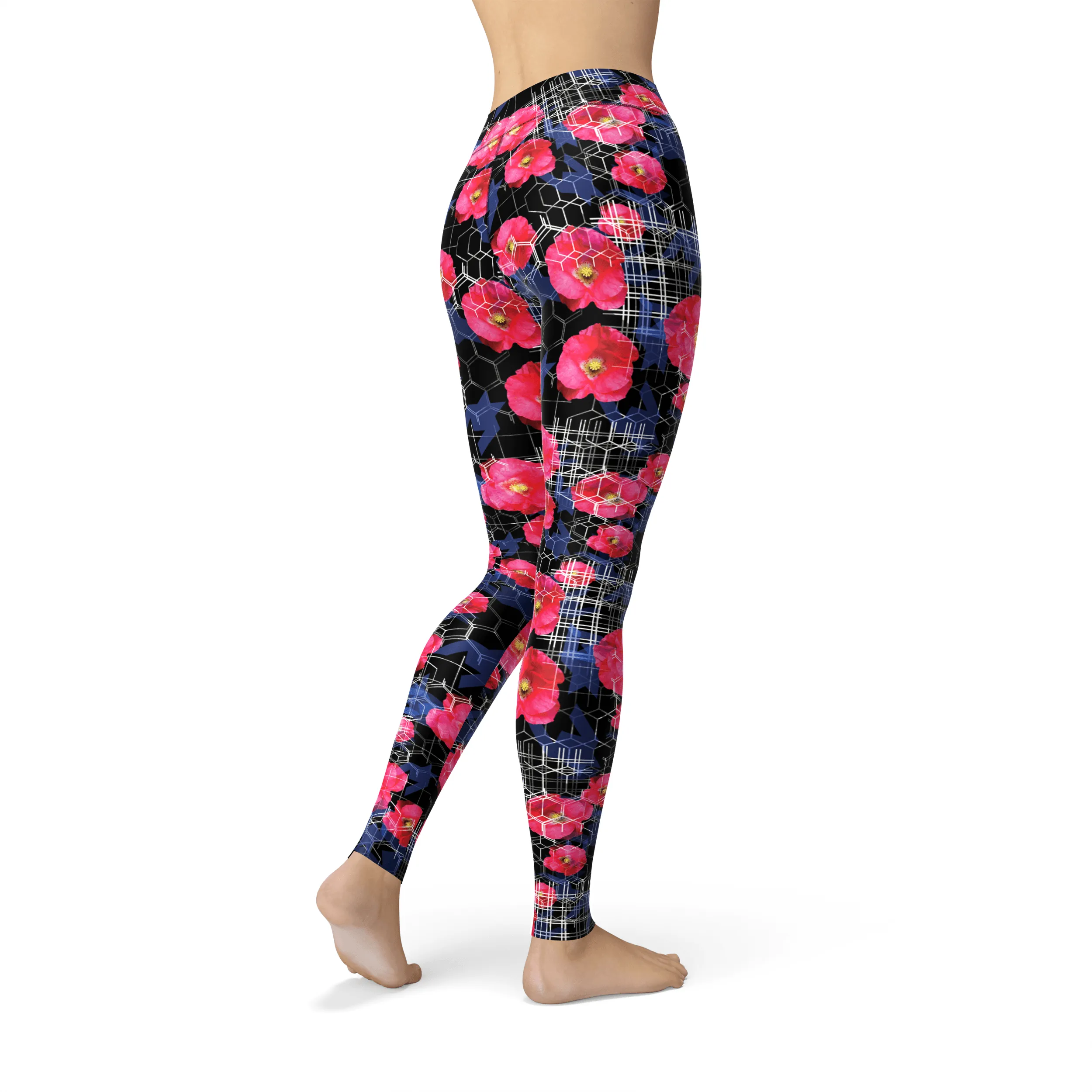 Jean Digital Flowers Leggings