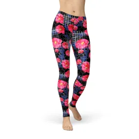 Jean Digital Flowers Leggings